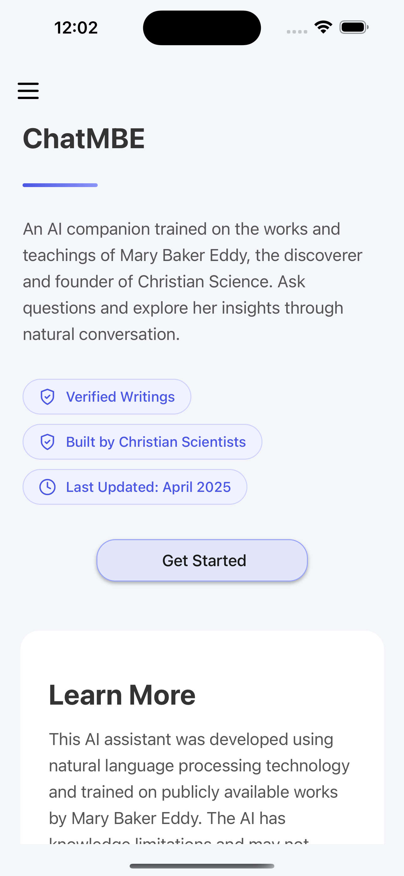 ChatMBE Screenshot 1